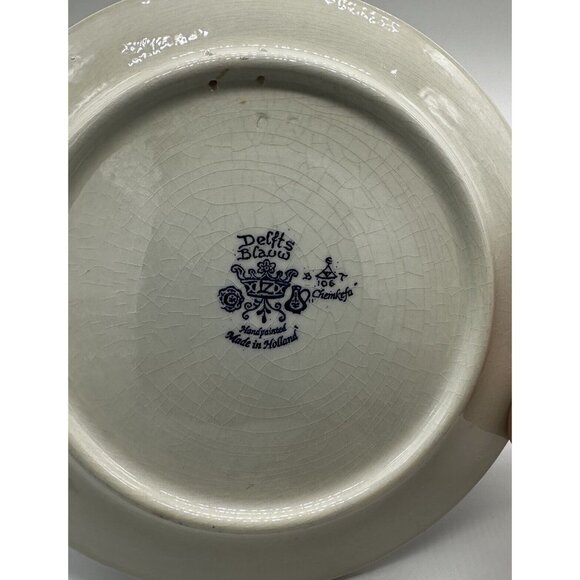 Delfts Blauw  Blue Holland Chemkefa Wall Plates 4 Four Seasons Set Of 3 RARE 9” - Picture 8 of 9
